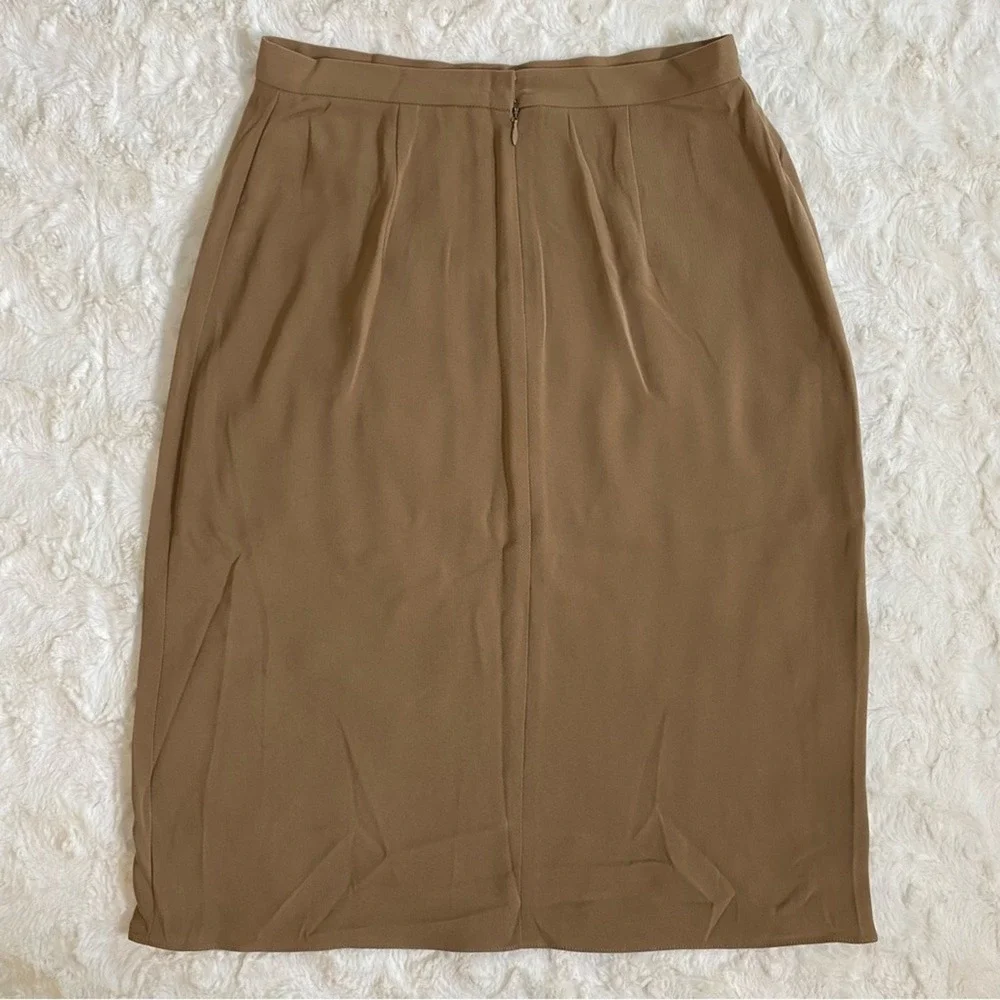 Yeohlee New York Women's‎ Midi Pencil Skirt Size 6 Classic Beige Lightweight